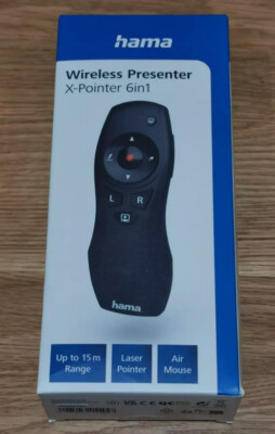 HAMA 6-in-1 X-Pointer Wireless Presenter mit Laserpointer *versiegelt/neu in OVP*