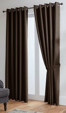 Blackout Curtains Thermal Ready Made Eyelet Ring- Energy Saving + Free Tie Backs