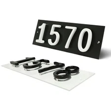 ColourTree Personalized Address Sign - Custom Size House Numbers Plaque