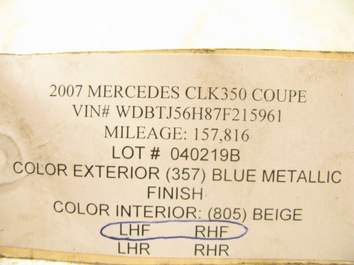 06-11 MERCEDES W209 CLK350 SLK350 BREMBO CALIPER CALIPERS LEFT RIGHT FRONT 0419B - Picture 10 of 10