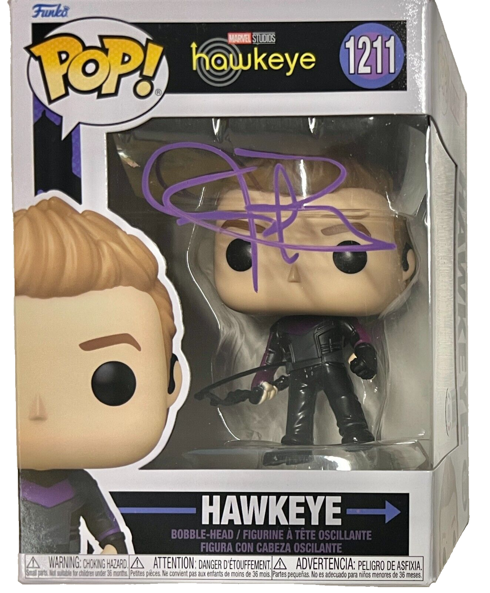Funko POP ホークアイ ジェレミー・レナー 直筆サイン アベンジャーズ Jeremy Renner Signed Hawkeye Avengers Funko Pop 1211 BAS Beckett