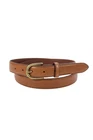 Ralph Lauren Womens Leather Gold Tone Buckle Belt Brown Size 38