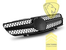 Sportgrill K&uuml;hlergrill f&uuml;r Mercedes Benz SL-Klasse R230 schwarz gl&auml;nzend