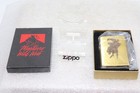 1992 Marlboro Wild West Zippo Lighter Brass Bronc Rider, Box, Unfired, Engraved — photo 4