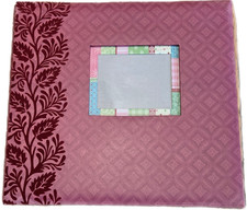 K Company Scrapbook Album Embossed Mauve 12x12 inches Photo Window