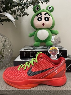 Nike Kobe 6 Reverse Grinch Men's Green Red Sneakers Size 9.5 FV4921-600