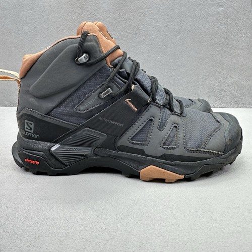 Salomon X Ultra Mid 4 GTX Womens Size 6.5 Hiking Boots Gray Mocha Mousse Outdoor
