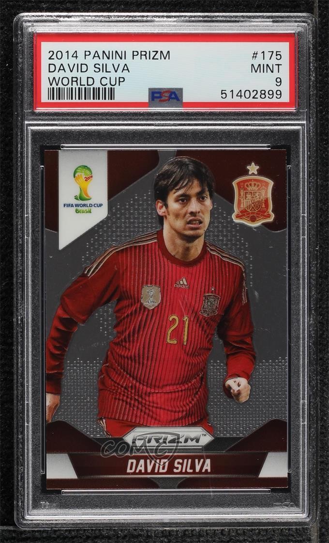2014 Panini Prizm World Cup David Silva #175 PSA 9 MINT 0h2x