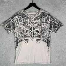 Xtreme Couture By Affliction Men's Small T-shirt MMA Randy Couture Skulls