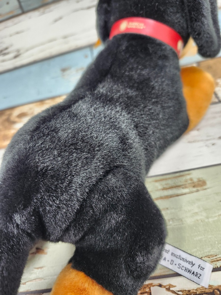 Steiff Dachshund Black American Kennel Club FAO Schwartz Plush