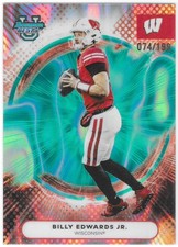 2025 Bowman Best U Billy Edwards Jr. Aqua Lava Refractor #/199 Badgers