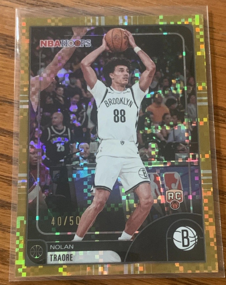 2025-26 NBA Hoops Nolan Traore RC Light Burst Gold 40/50