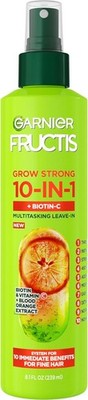 Garnier Fructis Grow Strong Thiening 10-in-1 Spray, Biotin-C