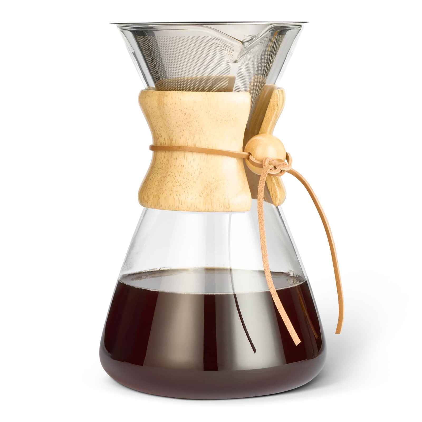 Macchina da Caffè Pour Over, 1L in Vetro Borosilicato