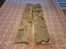 U.S. Army 3-Color Desert Camouflage Pattern Combat Trousers Size X-Small-Regular