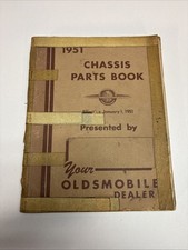 1951 Oldsmobile Chassis Parts Book Catalog Original Vintage