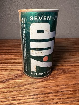 7up The un cola ヴィンテージ　バケツ　レア Vintage 7-UP 7up Uncola Soda Can Straight Side Steel 12 oz. St