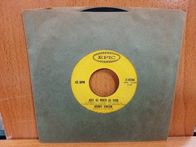 45 / Bobby Vinton / 1967 / Just As Much As Ever / Another Memory