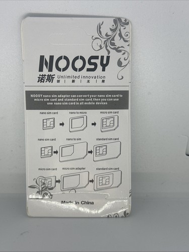 Noosy SIM Card Adapter Nano Micro Standard & SIM Ejector IPhone Android + - Picture 3 of 6