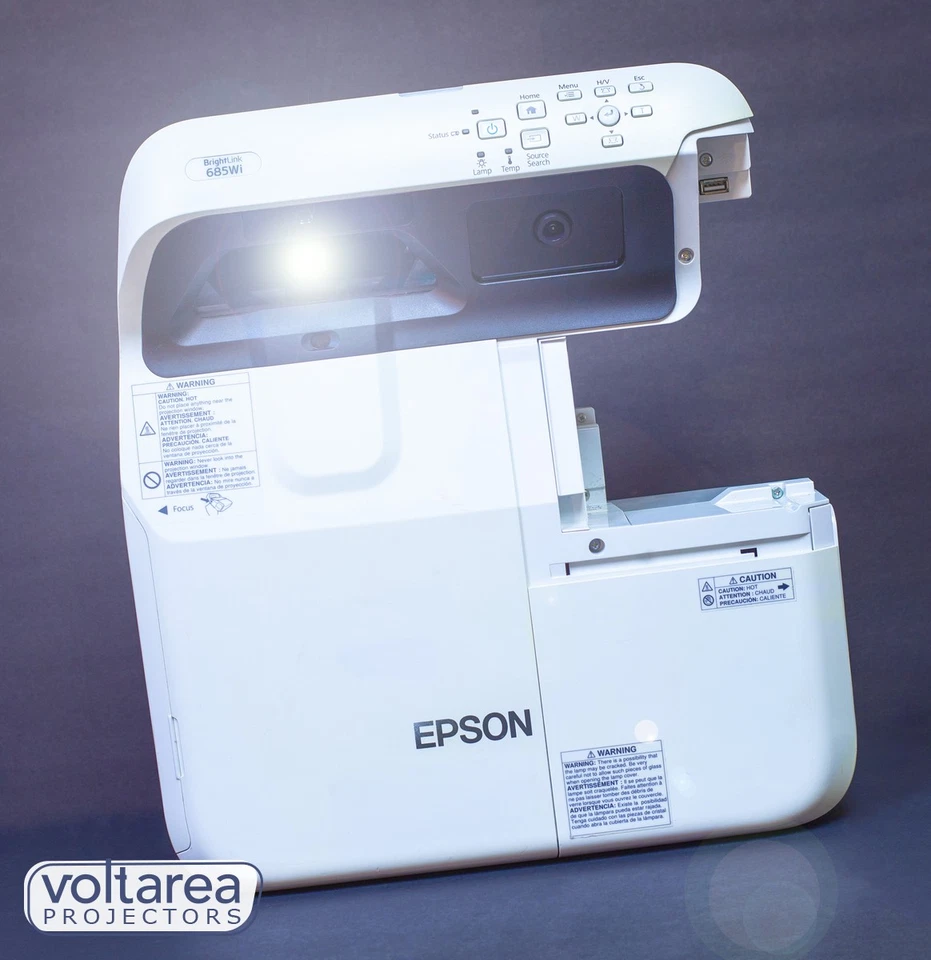 Epson BrightLink 695WI Ultra Short-Throw Projector 720p WIDE HD CINEMA - Image 3 of 4