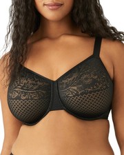WACOAL Woman's Visual Effects MINIMIZER BRA, Black, Size 42DDD BRAND NEW 