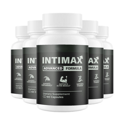 5-Pack Intimax for Men - Intimax Supports Male Health & Performance - 300 Caps