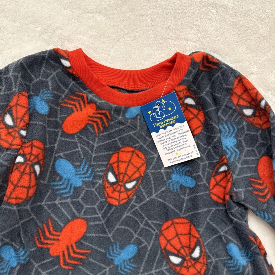 Juego de 2 pijamas para niños Marvel Spiderman pantalones ignífugos 4T Foto 4 de 4