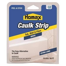 Homax White Silicone Caulk Strips 7/8 in. x 16 ft. 3072