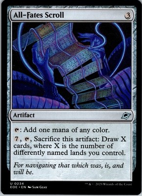 All-Fates Scroll   U      Normal   Edge of Eternities   #234   NM   MTG