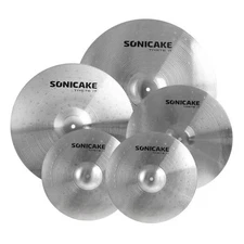  Cymbal Pack Alloy Cymbals Drum Cymbal Set 14"Hi Silver Alloy Cymbal Set