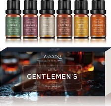 Men's Essential Oils for Diffusers for Home - 6x10ML Fragrance Oil for Candle Ma