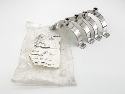 New Lot of 4 Krones 0-902-95-898-0 Halter NW 25 Support Bracket 0902958980