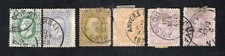 Belgium 1869-80 6 stamps Mi#  used CV=60$