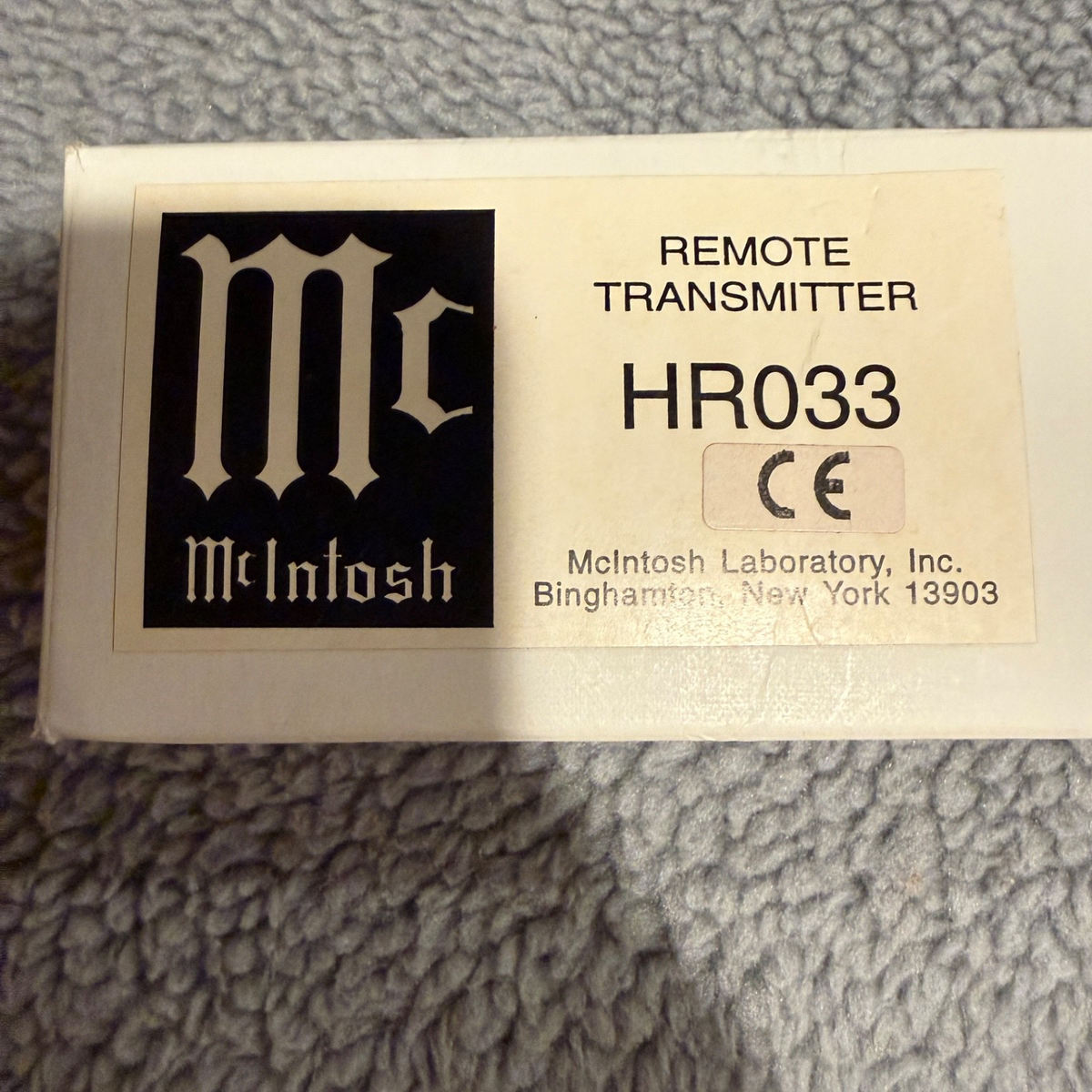 MCINTOSH CR-12 Audio/Video Multizone Control System W/ NIB REMOTE