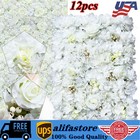 12x Artificial Flower Wall Panels Backdrop Wedding Party Background Venue Decor!