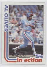 1982 Topps In Action Wrong Back ( Back) Al Oliver ( Back) Brian Allard 0h1