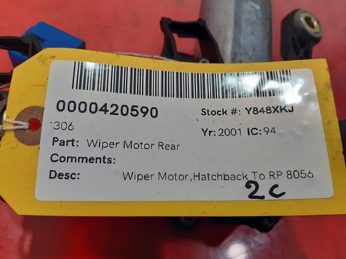 PEUGEOT 306 Wiper Motor Rear 2001 - Picture 4 of 4