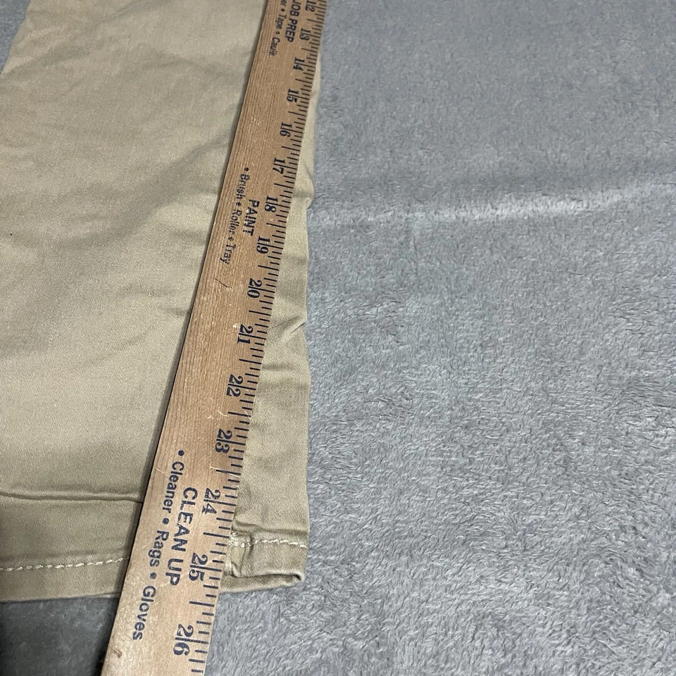 Pantalones de mezclilla plateados Y2K Suki Capri para mujer 30 color caqui tostado mezcla de algodón preppy Foto 2 de 4