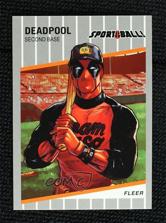 2019 Upper Deck Marvel Deadpool Sport Ball! 1989 Fleer Bill Ripken #SB4 4et