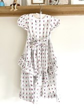 LoveShackFancy 100 % Cotton 2-3 Y Girls Dress , Pink And White Floral