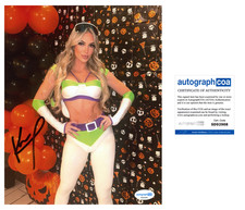 Karmen Petrovic signed "NXT" 8x10 Photo WWE SEXY Buzz Lightyear Costume ACOA COA