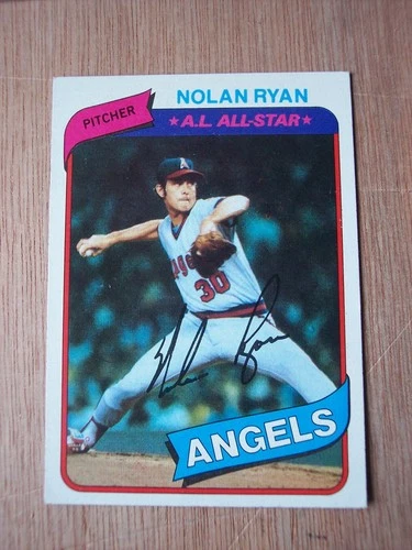 1980 Topps baseball Nolan Ryan card #580 VG/EX