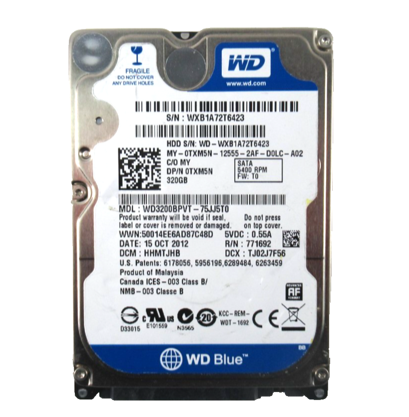 320GB SATA 2.5"" 9.5mm 5400RPM 3Gb/s 8MB HDD - TXM5N