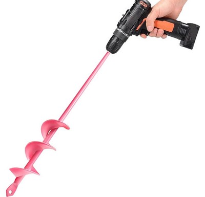 Bulb Auger Drill Bit Planting 1.6  x 9  Garden Auger Spiral Hole Drill Planter