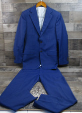 Suitsupply Napoli Brescia Suit Mens 44 Blue Wool Zignone Two Piece Regular Fit