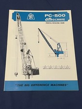 Letro-Crane PC-500 Pedestal Revolving LeTourneau Marathon Dealer Sales Brochure