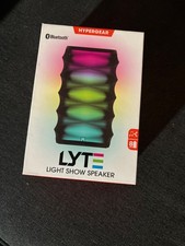 hypergear bluetooth brand new pulse to music light show speaker multicolor