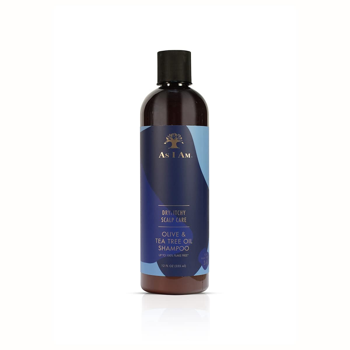 As I Am Dry Itchy Scalp Care Shampoo 12oz Olive - Tea Tree Oil Dandruff Shampoo