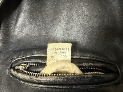 Schott 642 steerhide Collared Single Rider Jacket Blouson Men Size
