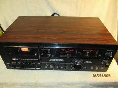 BIC T-2 Audiophile Stereo Cassette Deck 2-Speed Vintage Tape Player New Belt.